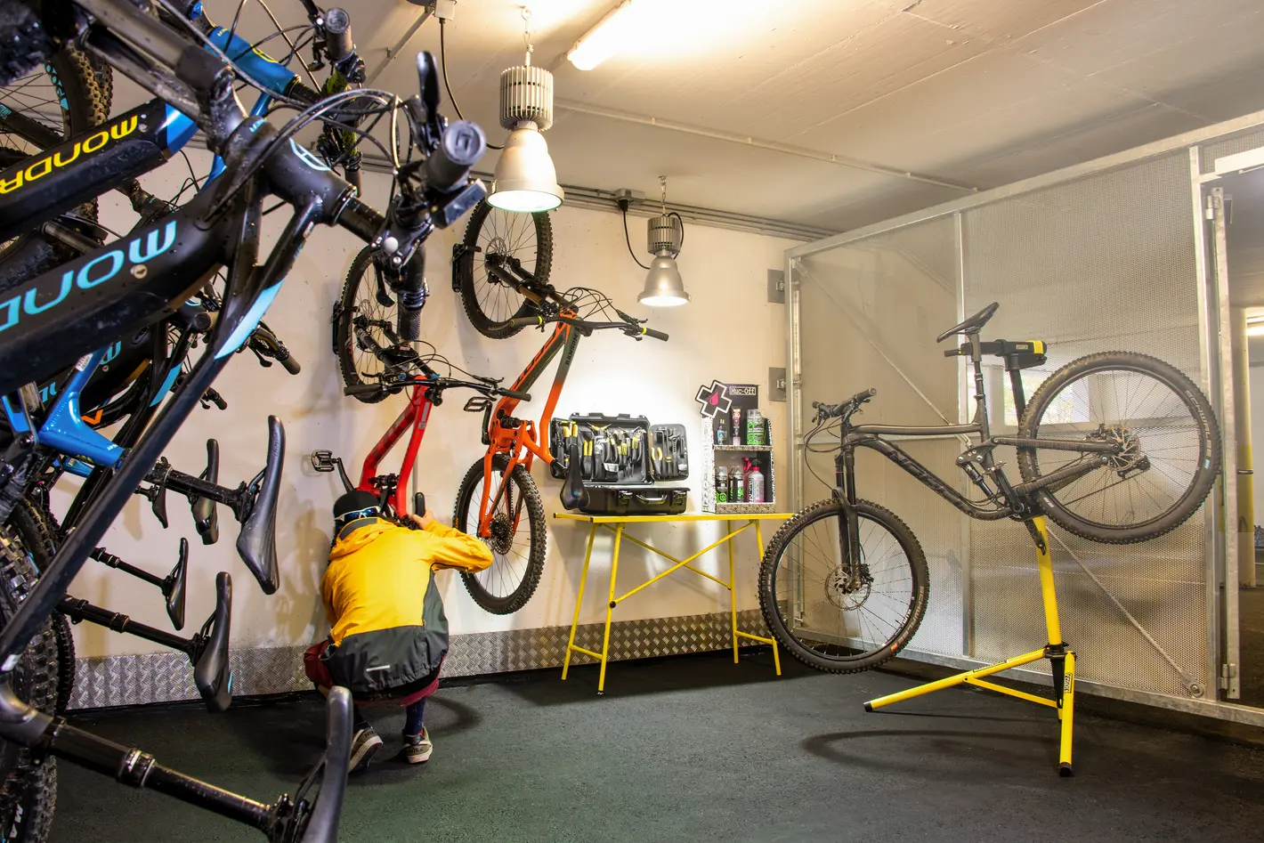 mountainbike garage hotel Theresia