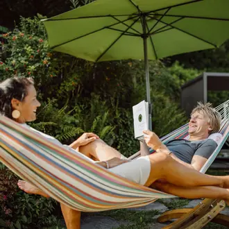 relax in the hammock
