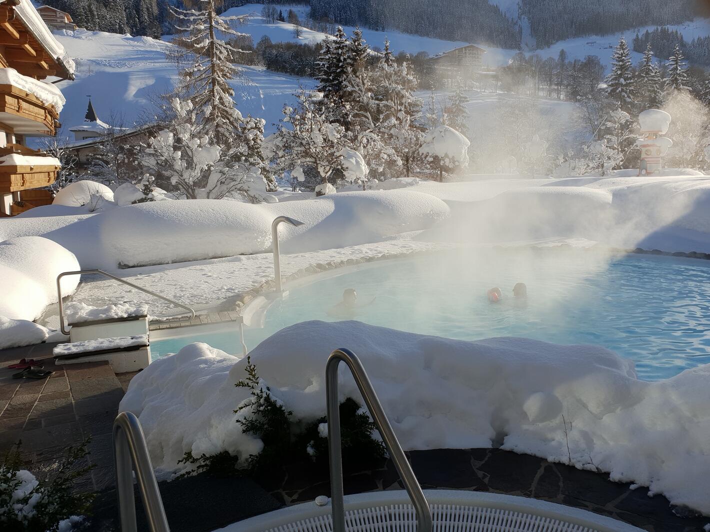 ski hotel with heated outdoor pool