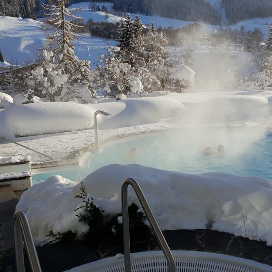 ski hotel with heated outdoor pool