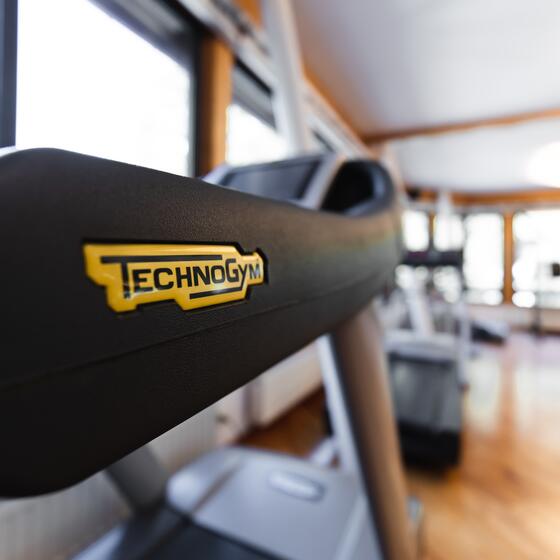 Technogym treadmill at hotel Theresia
